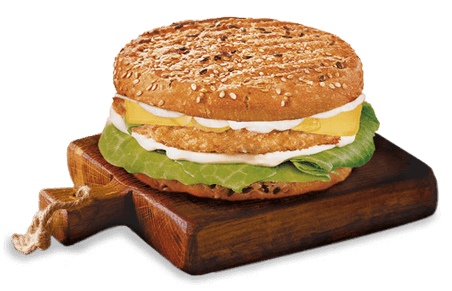 Panini Burger line CHICKEN & CHEDDAR